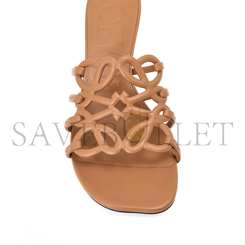 LOEWE X PAULA'S IBIZA LEATHER PETAL ANAGRAM HEELED 794952